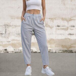 Alphalete Beige Track Pants with Tapered Fit Size Small